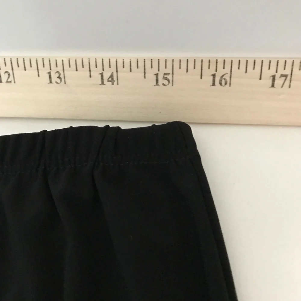 SUSAN LAWRENCE Black Midi Skirt Flounce Ruffle Women’s Size XL